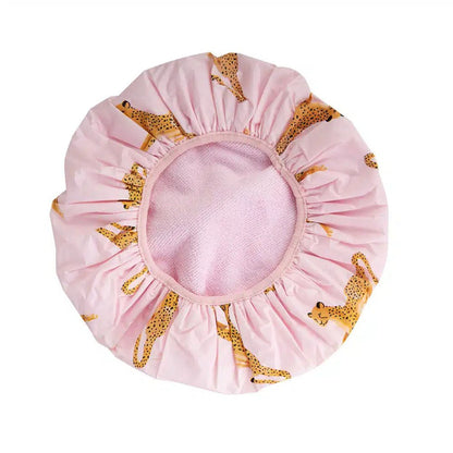 Brushworks Reversible Shower Cap Leopard Pattern