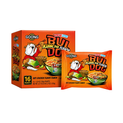Goong Korean Style BulDog Kimchi Flavour Hot Chicken Ramen