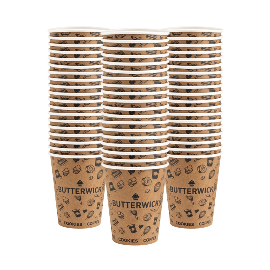12oz Single Wall Butterwick Paper Cups