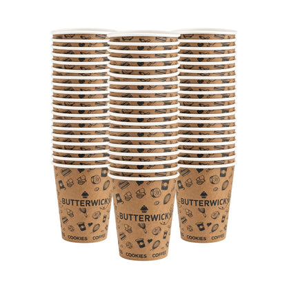 12oz Single Wall Butterwick Paper Cups