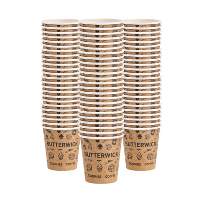 8oz Single Wall Butterwick Paper Cups