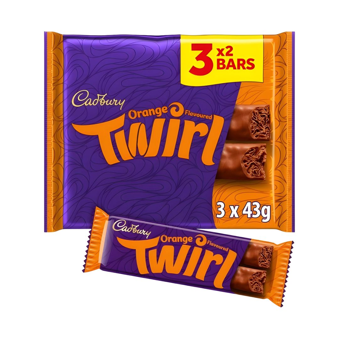 Cadbury Twirl Chocolate Orange Bars