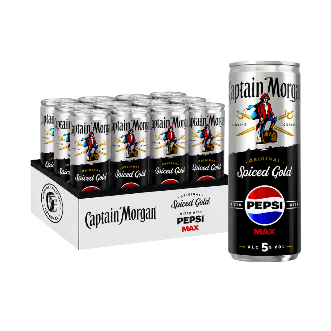 Captain Morgan Original Spiced Gold Rum & Pepsi MAX