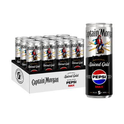 Captain Morgan Original Spiced Gold Rum & Pepsi MAX