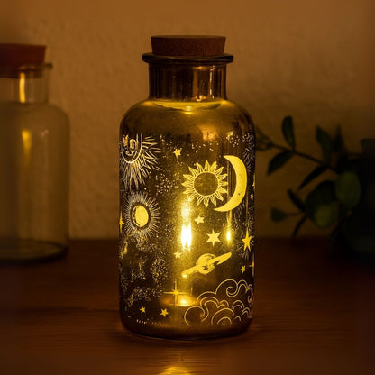 Celestial Large Lighting Gold Jar