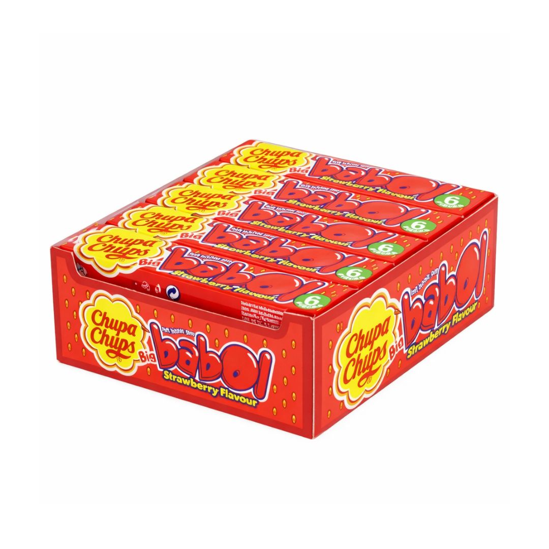 Chupa Chups Big Babol Soft Bubble Gum Strawberry