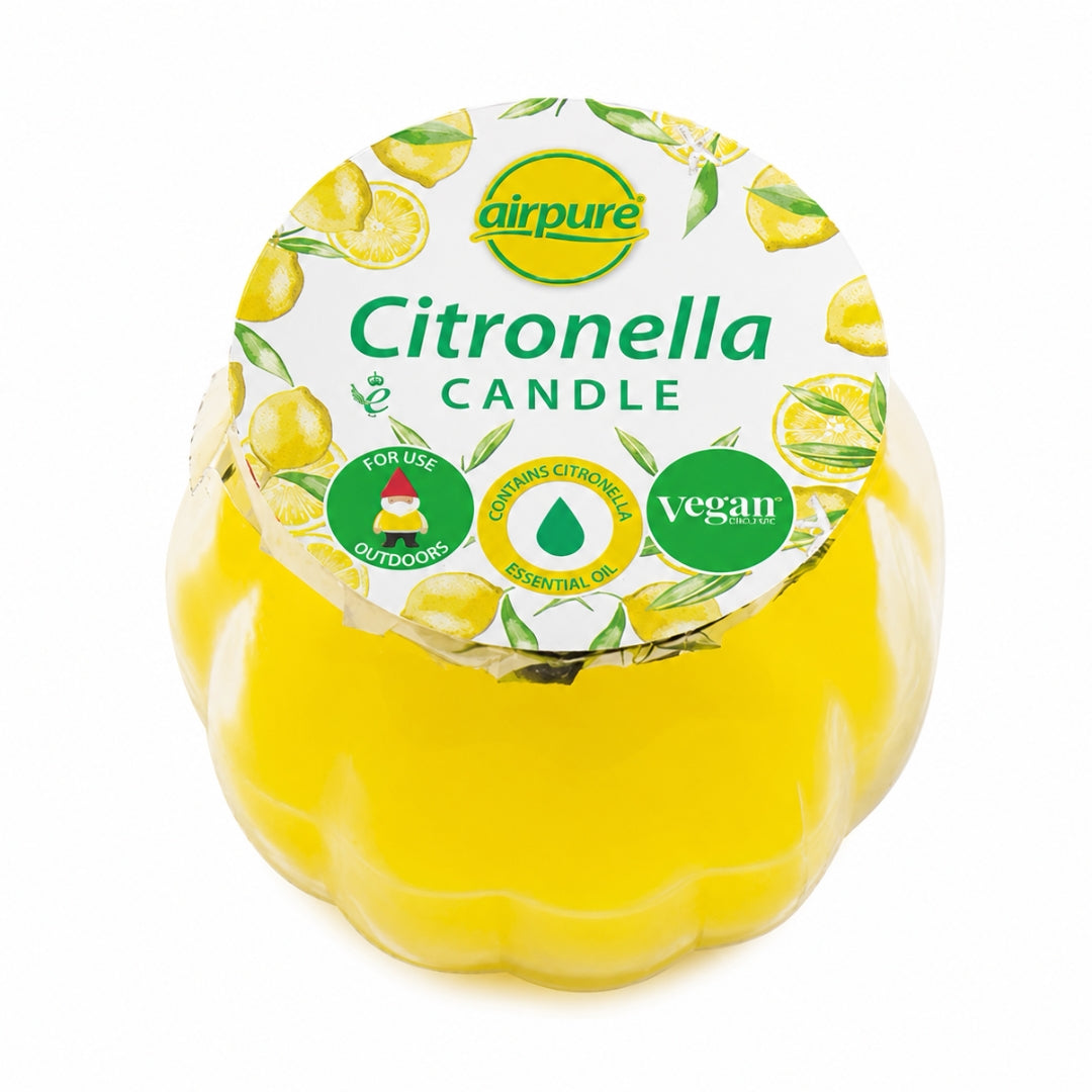 Airpure Citronella Glass Candle Pot Jar