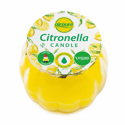 Airpure Citronella Glass Candle Pot Jar