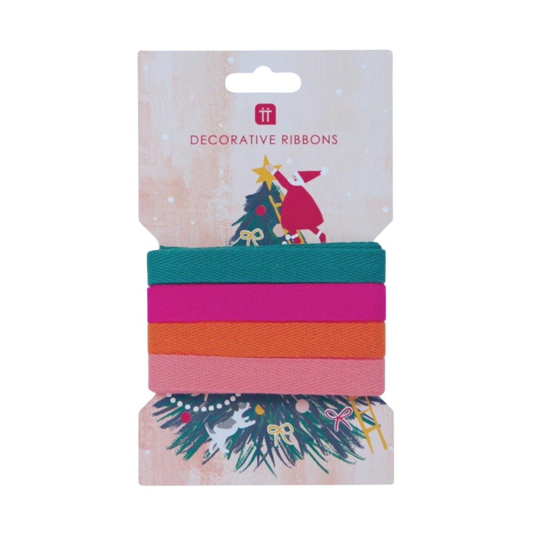 Colourful Decorative Ribbons Santa Ribbon Deco Kit
