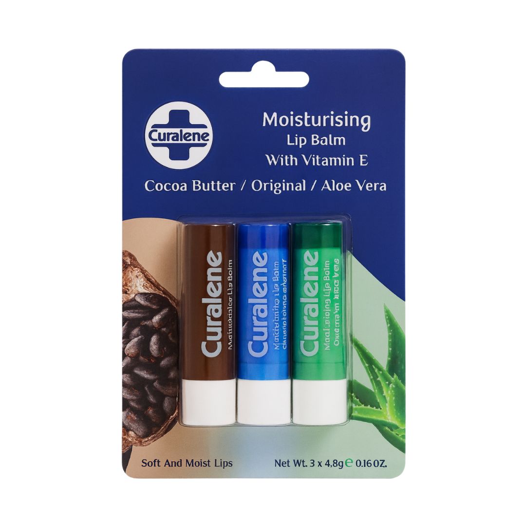 Curalene Lip Balms Trio with Vitamin E