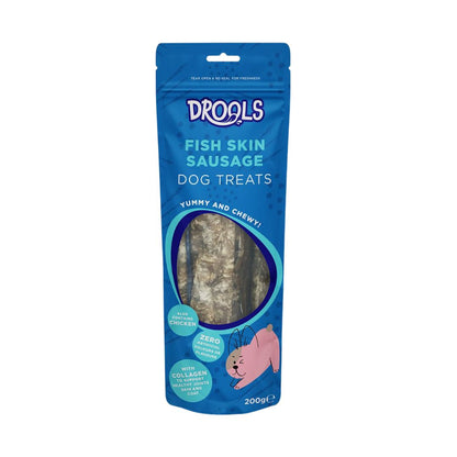Drools Fish Skin Sausage Dog Treats