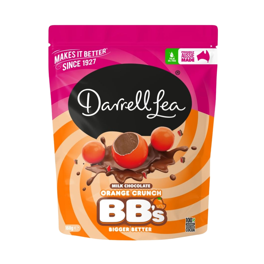 Darrell Lea Aussie Milk Chocolate Orange Crunch BB's