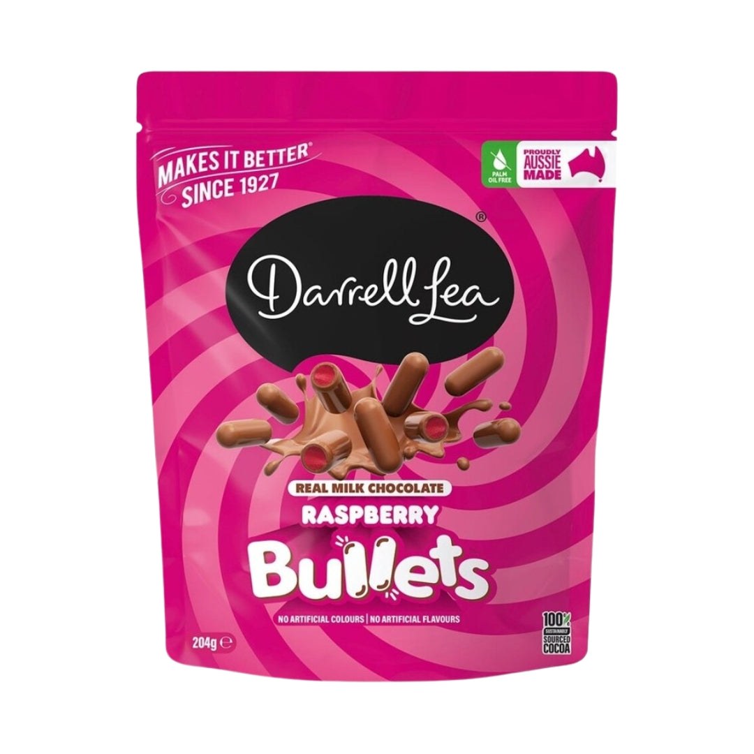 Darrell Lea Aussie Chocolate Raspberry Bullets