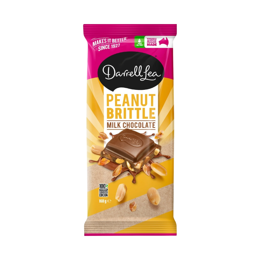 Darrell Lea Peanut Brittle Aussie Chocolate Block