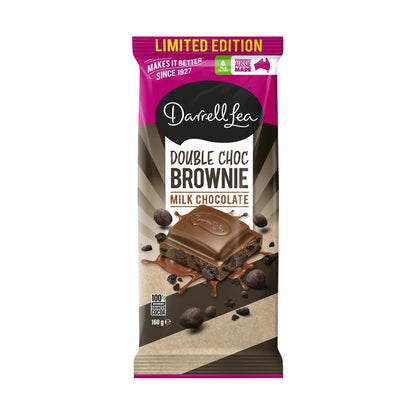 Darrell Lea Double Choc Brownie Aussie Chocolate Block