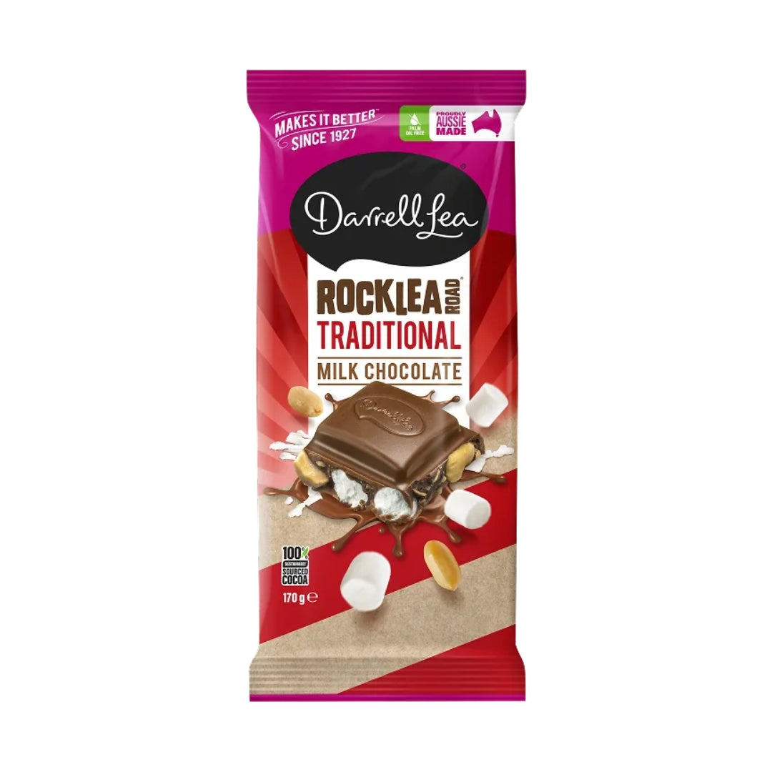 Darrell Lea Traditional Rocklea Road Aussie Chocolate Block