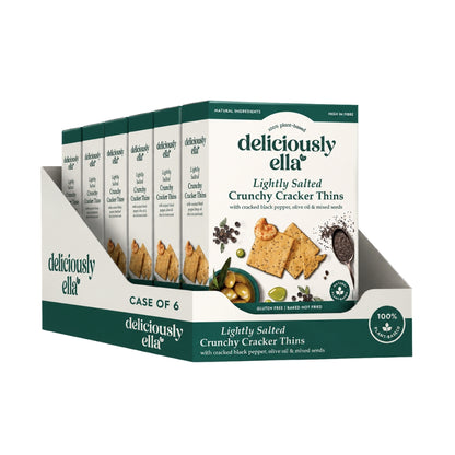 Deliciously Ella Lightly Salted Crunchy Cracker Thins