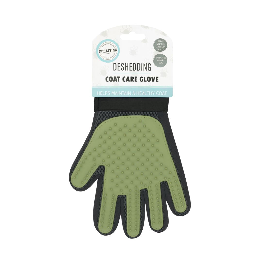 Pet Living Deshedding Coat Care Grooming Glove