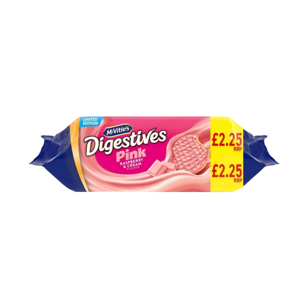 McVitie's Digestives Pink Raspberry & Cream Flavour