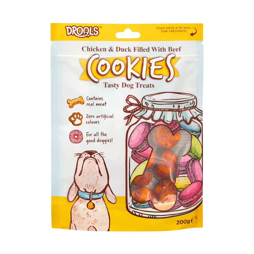 Drools Chicken & Duck Filled with Beef Cookies Dog Treats