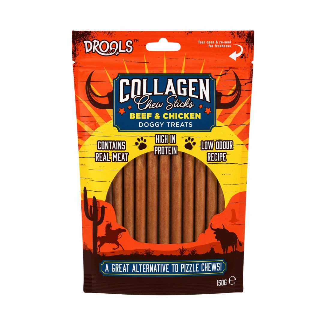 Drools Collagen Chew Sticks Beef & Chicken Dog Treats