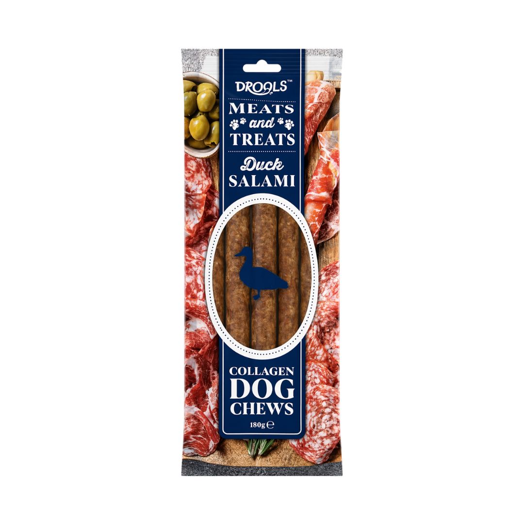 Drools Meats & Treats Duck Salami Collagen Dog Chews