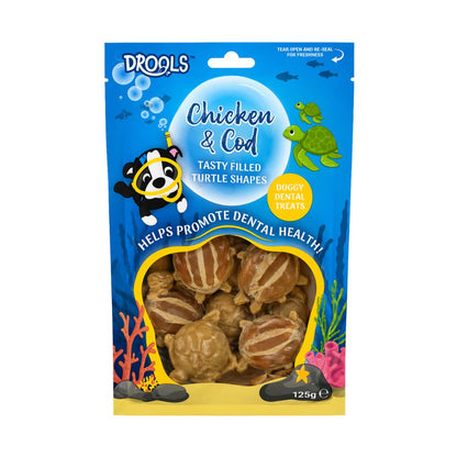 Drools Chicken & Cod Filled Turtle Shape Dog Dental Treats