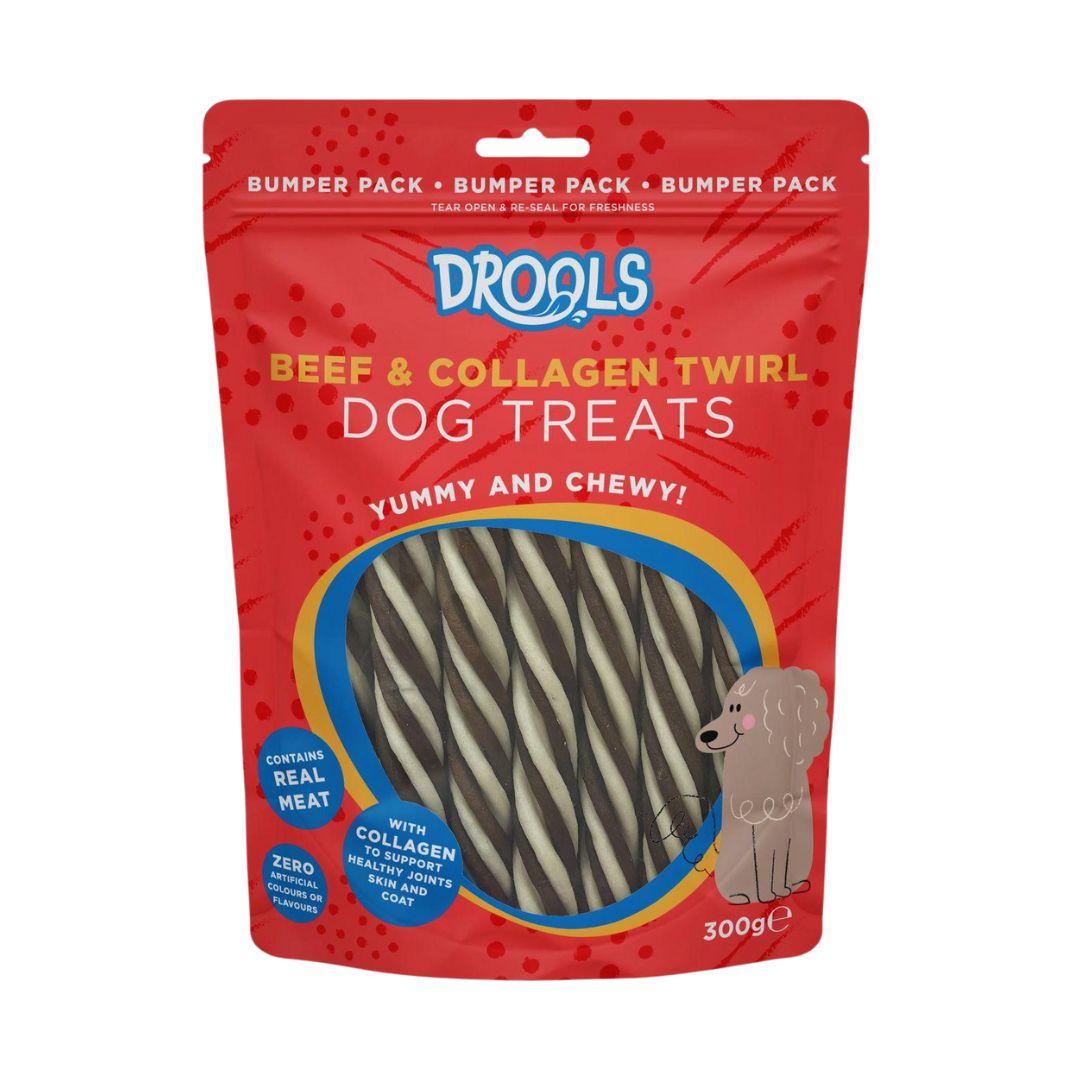 Drools Beef & Collagen Twirl Dog Treats