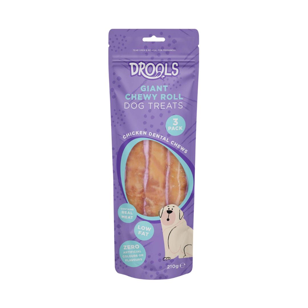 Drools Giant Chewy Chicken Rolls Dog Treats