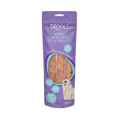 Drools Giant Chewy Chicken Rolls Dog Treats