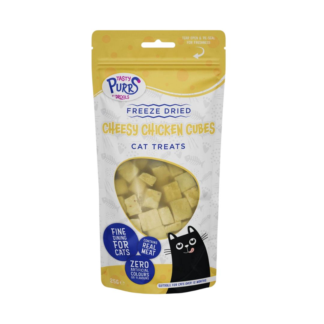Drools Tasty Purrs Freeze Dried Cheesy Chicken Cubes Cat Treats