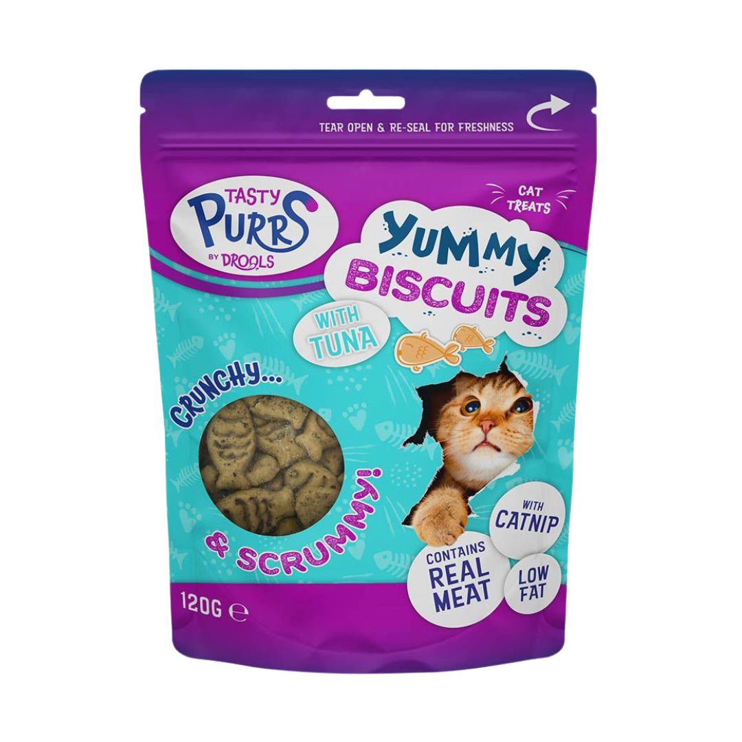 Drools Tasty Purrs Yummy Biscuits with Tuna Cat Treats