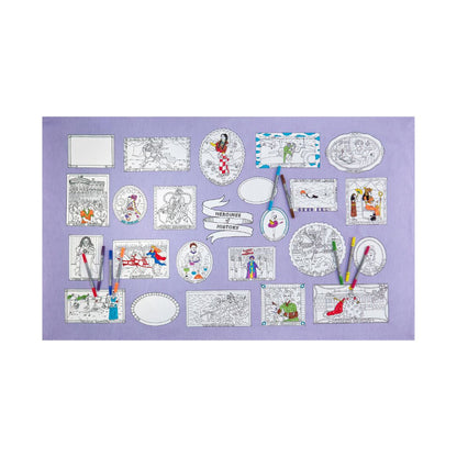 Eat Sleep Doodle Heroines of History Colour & Learn Tablecloth