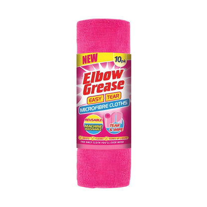 Elbow Grease Microfibre Easy Tear Pink Cloths