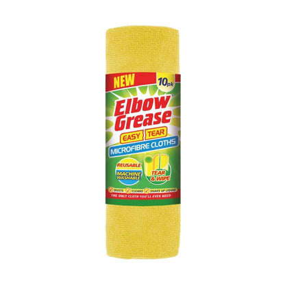 Elbow Grease Microfibre Easy Tear Yellow Cloths