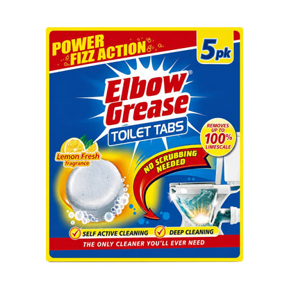 Elbow Grease Lemon Fresh Fizzing Toilet Tablets