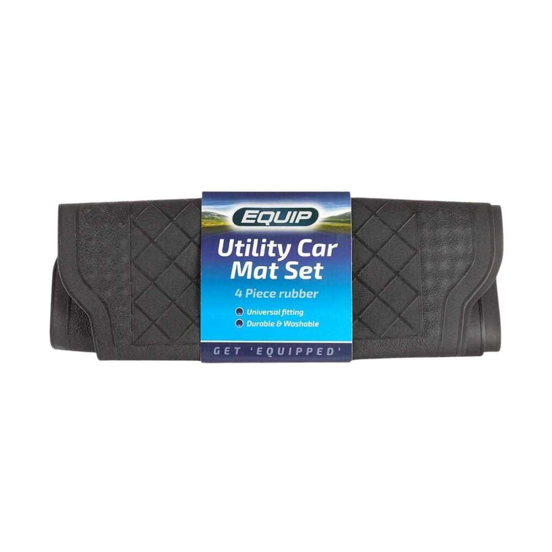 Equip Universal Fit Utility Black Car Mats Black