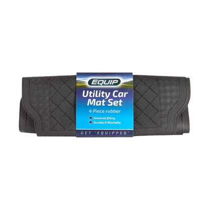 Equip Universal Fit Utility Black Car Mats Black