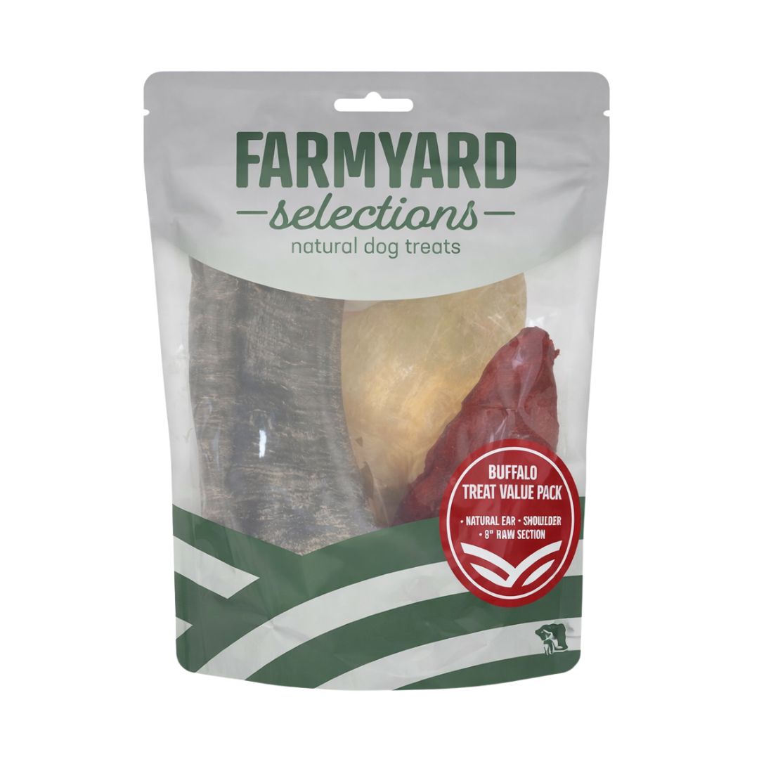 Value Pack Farmyard Selections Natural Buffalo Dog Treats