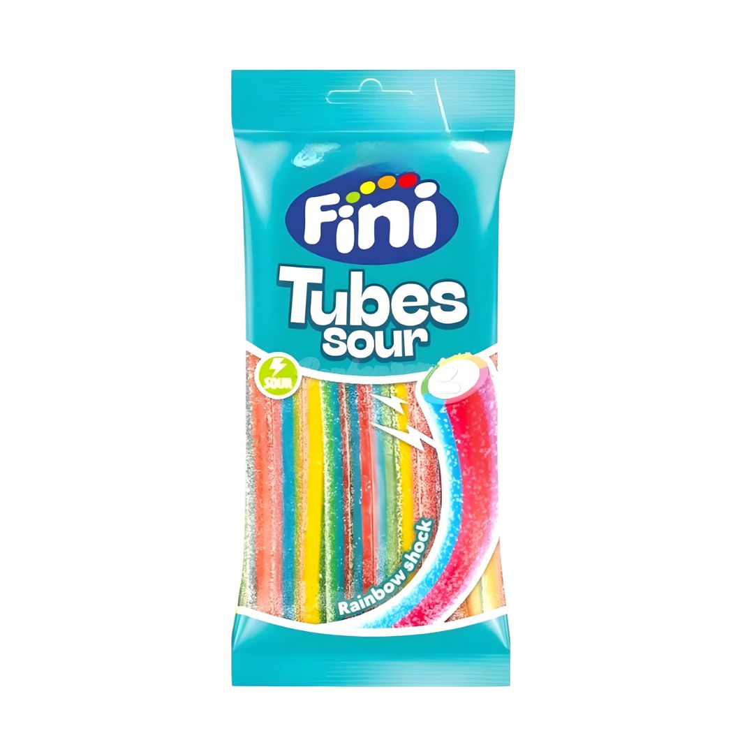 Fini Sour Tubes Rainbow Shock Sweets