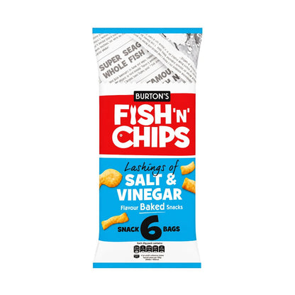 Burton’s Fish ‘n’ Chips Salt & Vinegar Flavour Baked Snacks