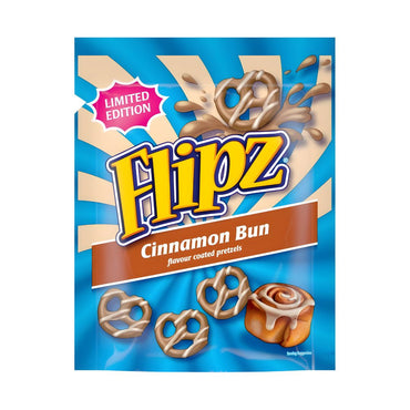 Flipz Cinnamon Bun Flavour Coated Pretzel Snacks