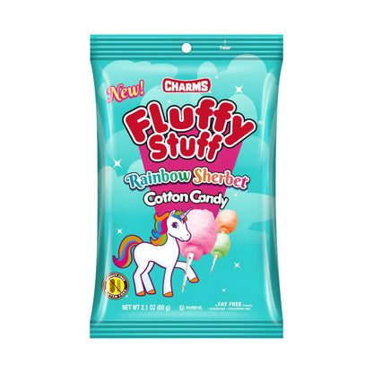 USA Sweets Charms Fluffy Stuff Rainbow Sherbet Cotton Candy