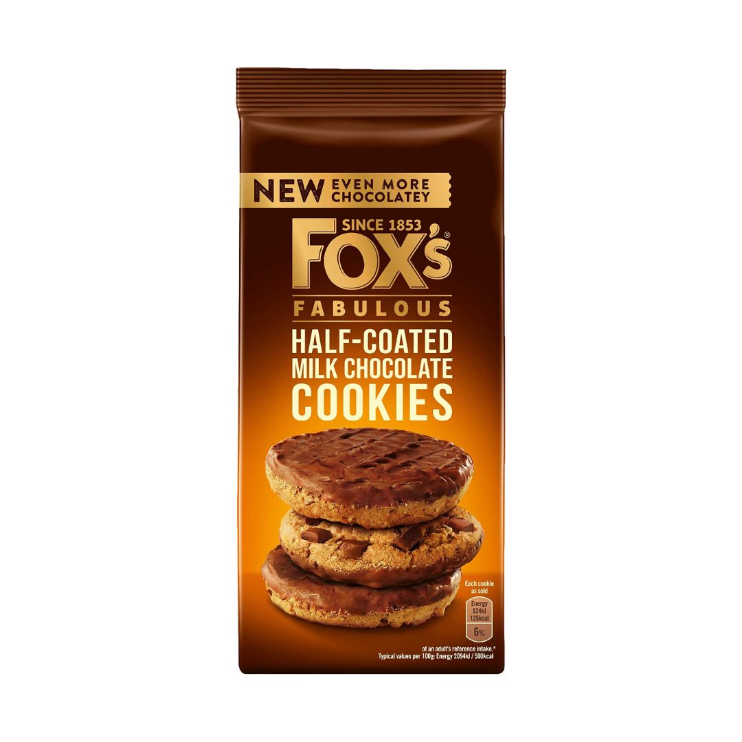 Fox’s Fabulous Half Coated Chocolate Cookies