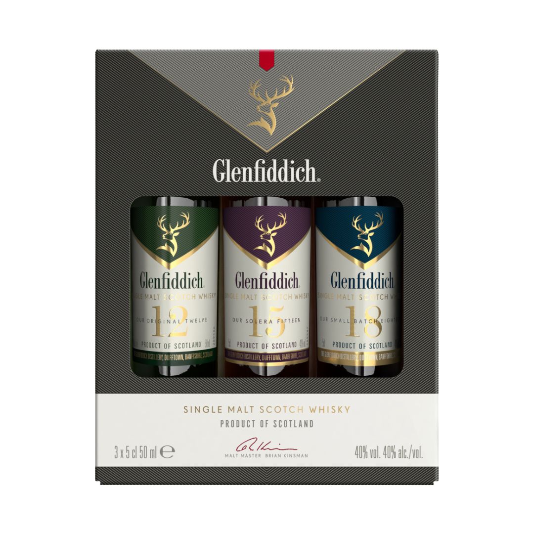Glenfiddich Single Malt Scotch Whisky Miniature Gift Pack