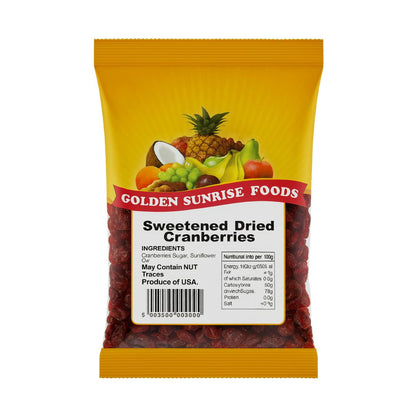 Golden Sunrise Foods Sweetened Dried Cranberries