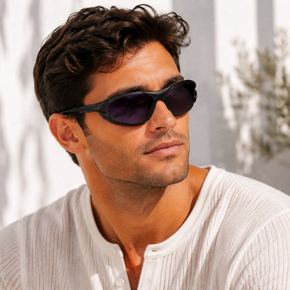 Foster Grant 5478 Unisex Charcoal & Blue Sunglasses