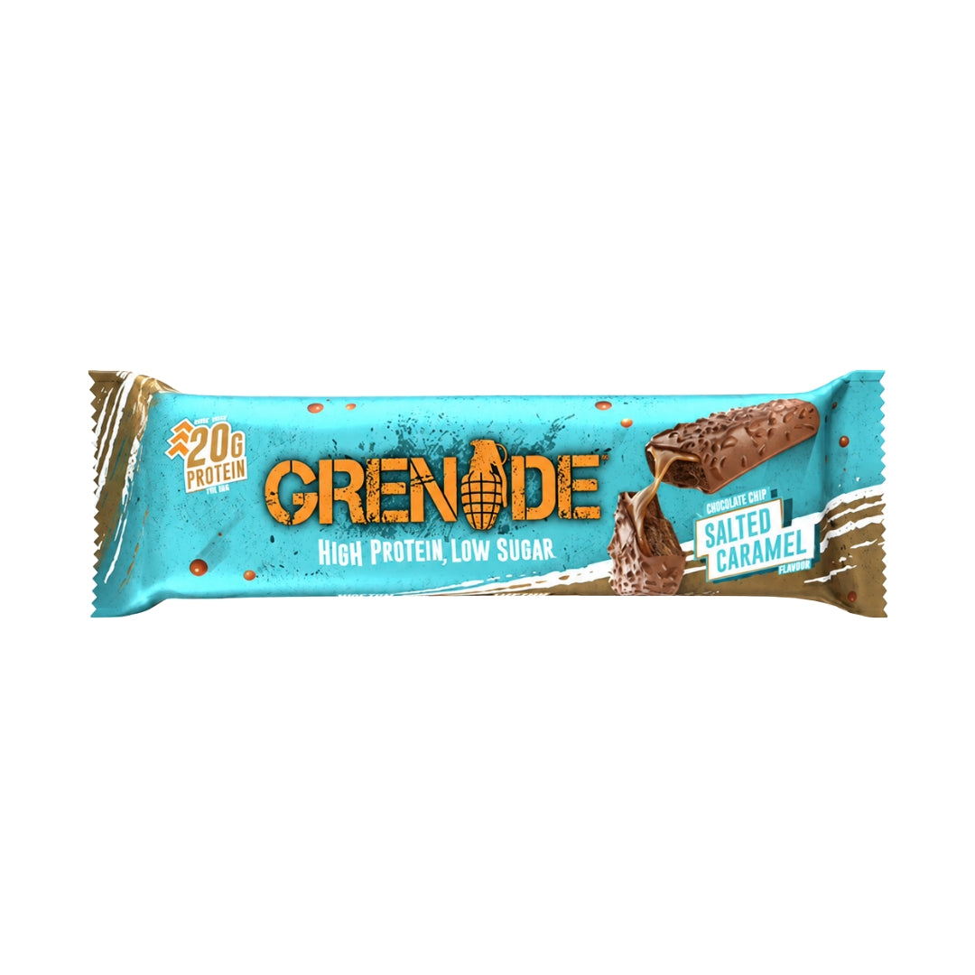 Grenade High Protein Low Sugar Chocolate Chip Salted Caramel Bars