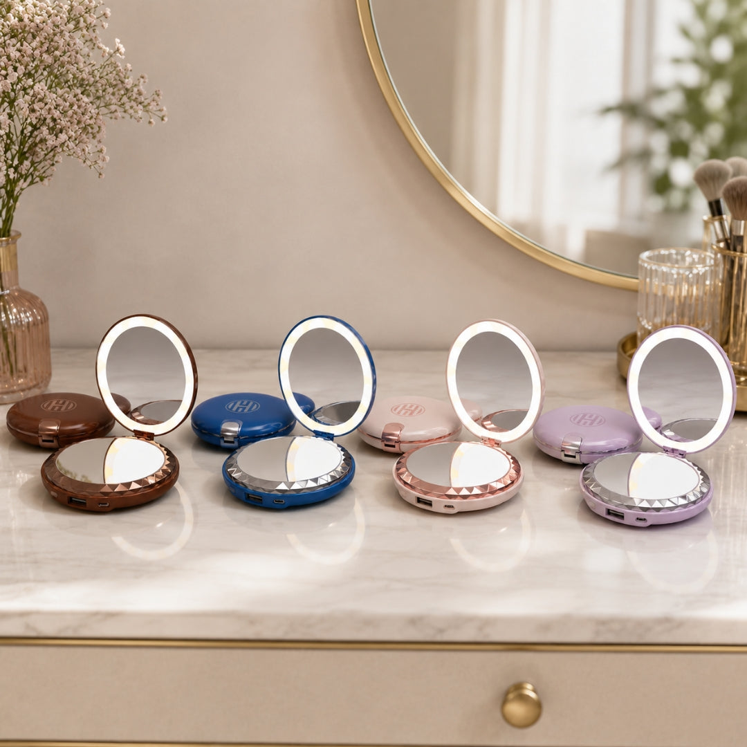 HALO 3 in 1 Beauty Compact Light Mirror Powerbank
