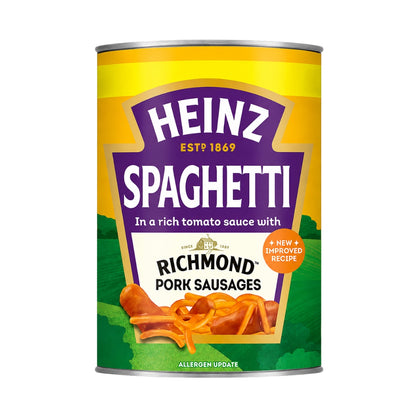 Heinz Spaghetti Richmond Pork Sausages